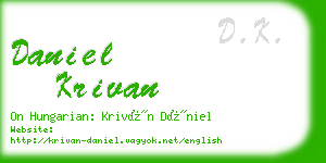daniel krivan business card